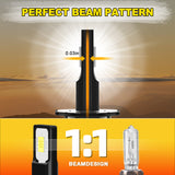 H3 LED Fog Lamp Bulbs IP67 Waterproof Dustproof for Rainy Snowy Foggy Weather