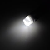 T10 LED Bulb Ceramic Body W5W 194 168 High Brightness 6500K White 12V Automotive Light for Car Interior Exterior Dome Map Door License Plate Light(Smoked Helmet Shape Lens)