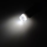 T10 LED Interior Bulb W5W 194 168 Ceramic Body 6000K White 12V Automotive Light for Position Dome Map Door Courtesy Lamp (Transparent Hexagon Lens)