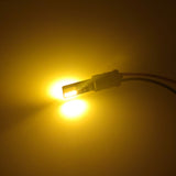 T10 LED Bulb Dual Color White + Amber Yellow 12 3030 SMD 194 168 W5W 12V-24V Non-Polarity for Car Side Marker Turn Signal License Plate Light