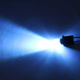 T10 Ceramic LED Bulb W5W 194 168 2825 Super Bright 6000K White 12V Car Interior Light for Dome Map Door Courtesy License Plate Side Marker Trunk Lamp (Transparent Rome Lens)