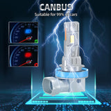 H11 H8 H9 H1 H7 H4 9005 9006 LED Headlight Bulbs, Plug and Play, 1:1 Mini Design 30W 5000LM Fits 99% Vehicles, IP67 Dustproof, Universal for Low Beam and High Beam