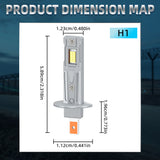 H11 H8 H9 H1 H7 H4 9005 9006 LED Headlight Bulbs, Plug and Play, 1:1 Mini Design 30W 5000LM Fits 99% Vehicles, IP67 Dustproof, Universal for Low Beam and High Beam