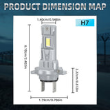 H11 H8 H9 H1 H7 H4 9005 9006 LED Headlight Bulbs, Plug and Play, 1:1 Mini Design 30W 5000LM Fits 99% Vehicles, IP67 Dustproof, Universal for Low Beam and High Beam