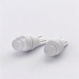 T10 Ceramic LED 501 Wedge Bulb – Superior Heat Dissipation 360° Illumination 12V for Interior Map Trunk Side Marker Lights （ Smoked Cake shaped Lens）