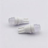 T10 Ceramic LED 501 Wedge Bulb – Superior Heat Dissipation 360° Illumination 12V for Interior Map Trunk Side Marker Lights （ Smoked Cake shaped Lens）