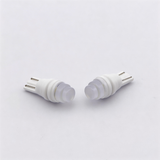 T10 Ceramic LED 501 Wedge Bulb – Superior Heat Dissipation 360° Illumination 12V for Interior Map Trunk Side Marker Lights （ Smoked Cake shaped Lens）