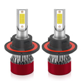 H11/H8/H9/H1/H7/H4/9005/9006 H7 LED Bulbs with Compact Design, 48W 4800LM 6000K White, Ultra-Thin Connector, Easy DIY Installation for Hatchbacks and Sedans