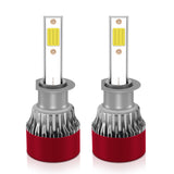 H11/H8/H9/H1/H7/H4/9005/9006 H7 LED Bulbs with Compact Design, 48W 4800LM 6000K White, Ultra-Thin Connector, Easy DIY Installation for Hatchbacks and Sedans