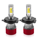 H11/H8/H9/H1/H7/H4/9005/9006 H7 LED Bulbs with Compact Design, 48W 4800LM 6000K White, Ultra-Thin Connector, Easy DIY Installation for Hatchbacks and Sedans