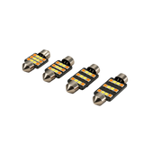 Festoon LED Automotive Bulb Dual Color 3030 SMD Light 31mm 36mm 39mm 41mm 12V for Car Interior Dome Map Reading Trunk License Plate Side Marker Lamp