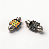 Festoon LED Automotive Bulb Dual Color 3030 SMD Light 31mm 36mm 39mm 41mm 12V for Car Interior Dome Map Reading Trunk License Plate Side Marker Lamp