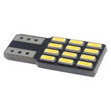 T10 Wedge Base LED Bulb, 12V DC 12 4014 SMD One Side Lighting Plug and Play, Cross Reference 161 184 W5WLL, Car Side Stepwell Indicator Parking Lights