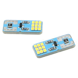 T10 LED Bulbs 2016 18-SMD  6000K-6500K Xenon White 12V Non-Polartity 194 168 2825 W5W CANBUS Error Free for License Plate Side Marker Dome Map Light