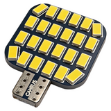 T10 LED Bulb Canbus 12V One Side Lighting 24 5630 SMD 194 168 W5W, Non-Polarity 6000K White Car Interior Dome Map Light