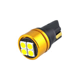 T10 LED Bulb 168 2825 194 W5W Light 4-SMD 3030 Chips White Silicone Heat Dissipation for Car Interior Dome Map Door License Courtesy Dash Light