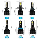 H11 H1 H4 H7 9005 9006 LED Headlight Bulbs 6000LM 50W 6000K White Canbus Error Free for Most Global Vehicle Models