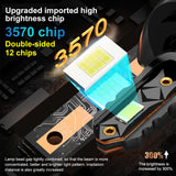 H11 H1 H4 H7 9005 9006 LED Headlight Bulbs 6000LM 50W 6000K White Canbus Error Free for Most Global Vehicle Models