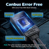 H4 Bi-LED Projector Lens Headlight Bulb 6000K 120W 16000LM White High Low Beam for Motorcycle & Automotive Use