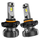 H13/880/881/H11/H10/9006/5202/2504 Fanless LED Headlight Bulbs All-in-One Design 12V 50W 5600LM Super Bright