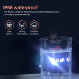 H4 9003 H11 9005 9006 H7 H1 H3 LED Headlight Bulbs, 48W 4800LM 6000K White, 360° Adjustable Lock, Plug-and-Play Conversion Kit for Hi/Lo Beam, IP68 Waterproof