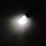 BA9S LED Bulb White for Auto Door Courtesy Trunk Light Universal Fit 3893 53 57 12V (Transparent Diffused Beam Lens)