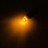 BA9S LED Bulb White for Auto Door Courtesy Trunk Light Universal Fit 3893 53 57 12V (Transparent Diffused Beam Lens)