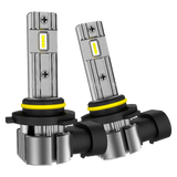 H4 H7 H11/H8/H9 LED Bulbs Fanless, 30W 3600LM 6000K, 1:1 Mini Size, IP68 Waterproof, Zero Noise, CANBUS Error Free, Low Beam or Fog Light Replacement