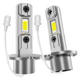 H4 H7 H11/H8/H9 LED Bulbs Fanless, 30W 3600LM 6000K, 1:1 Mini Size, IP68 Waterproof, Zero Noise, CANBUS Error Free, Low Beam or Fog Light Replacement