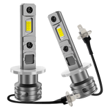 H4 H7 H11/H8/H9 LED Bulbs Fanless, 30W 3600LM 6000K, 1:1 Mini Size, IP68 Waterproof, Zero Noise, CANBUS Error Free, Low Beam or Fog Light Replacement