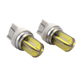 7440 W21W LED Bulb Amber, 12V Silicone 4 Side COB LED 360° Full Angle LED Brake Light and Turn Signal Light