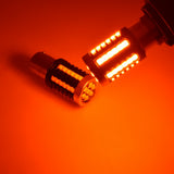 Super Bright 1156 1156 BA15S S25 LED Bulb Amber, 3030 SMD 43LED 360° Full Angle Turn Signal Light