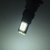 7443 W21/5W LED Bulb 12V 3030 15 Leds Super Bright Amber Stop Red Tail Light Turn Signal Light Blinker Brake Reversewith Heat Sink