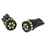 ZXREEK Canbus T10 12 3030 LED-Glühbirne 12 V-24 V Canbus 6000 K Innenkeil-Türleuchten (10 Stück)
