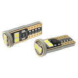 ZXREEK Canbus T10 12 3030 LED-Glühbirne 12 V-24 V Canbus 6000 K Innenkeil-Türleuchten (10 Stück)