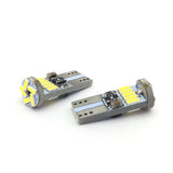 ZXREEK Canbus T10 15 4014 LED Lights 12V-24V Canbus 6000K Non-Polar Car Door Side Bulb (Pack of 10)