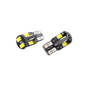 ZXREEK Canbus T10 10 5630 LED bulb 12V Canbus 6000K Car Door Position Width Lights (Pack of 10)