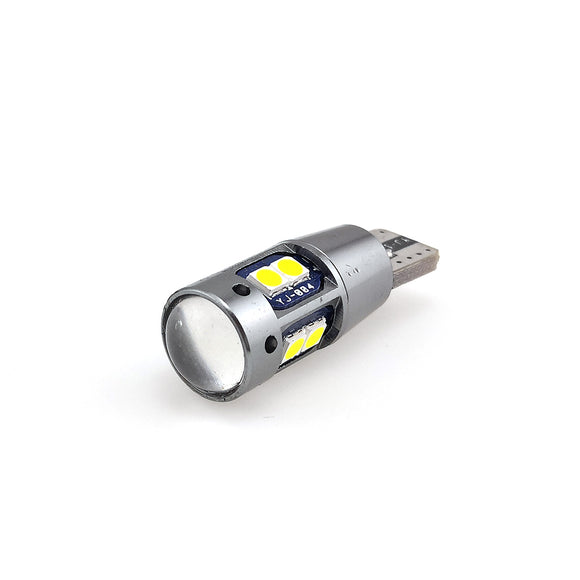 ZXREEK Canbus T10 360 Degree LED bulb  6000K Error Free Car Door License Plate Lights(Pack of 10)