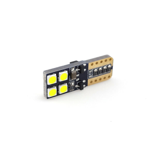 ZXREEK Canbus T10 8 3030 LED bulb 12-24V 800LM Canbus 6000K Interior Wedge Door Lights (Pack of 10)
