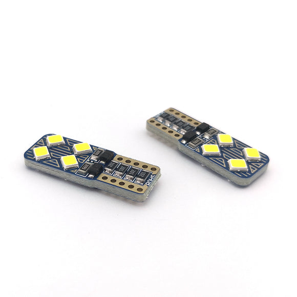 ZXREEK Canbus T10 8 2835 LED bulb 800LM 12V Canbus 6000K Error Free Car Interior Lights (Pack of 10)
