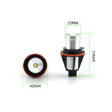 E39 LED Angel Eyes Light, ZXREEK 6500K 5W White  for 5 6 7 Series X3 X5 (Fit E39 E53 E60 E63 )